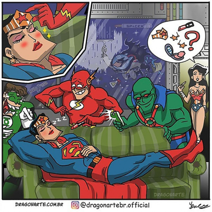 #7 Flash and Green Lantern is doing Superman dirty