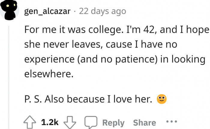 I hope the wife of this Reddit user reads this; it's gonna make her smile like it made us all do!