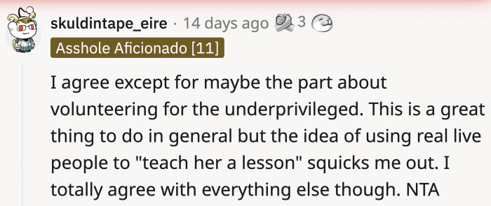 There has been a debate among Redditors regarding one of OP's punishments for her daughter