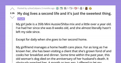 Couple's Dog Lives A Second Life With Elderly Lady And It's The Sweetest Thing Ever