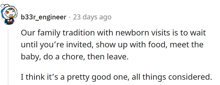 A very good custom, indeed