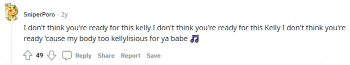 15. Too Kellylicious for you