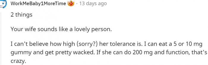 6. Your Wife Sounds Like a Lovely Person