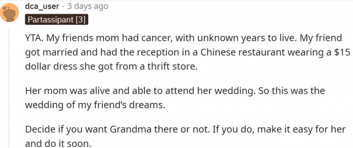 And dream weddings come in different forms...