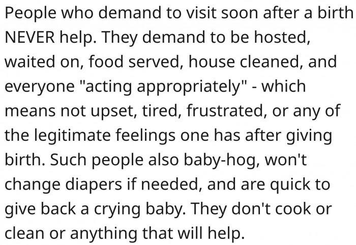 They're guests, after all.