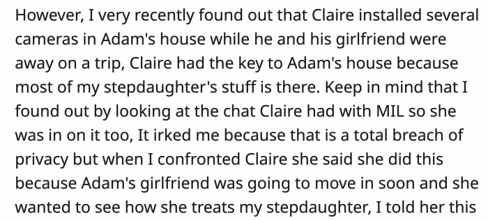 Here Comes the Bad Part: OP Found Out That His Wife Installed Cameras in Her Ex’s House Without His Consent or Knowledge