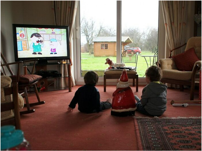 27. Leaving the front door open while your child watches tv can invite few more cute guests over. 