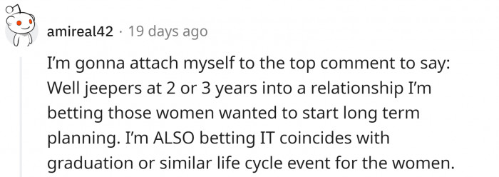 One Redditor made a good observation: