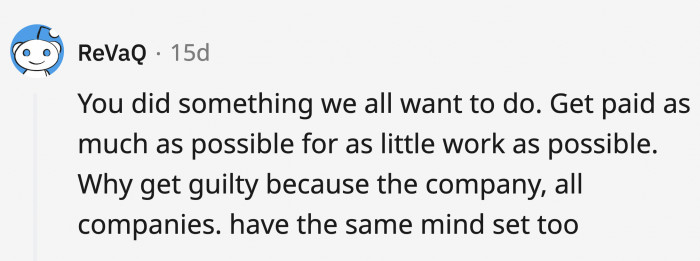 You have to really think about what they want, and looking at it, OP helped them