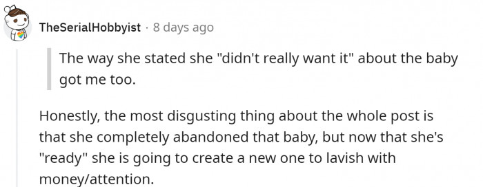 The first child is not worthy...