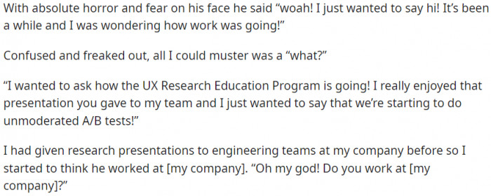 Confused and freaked out