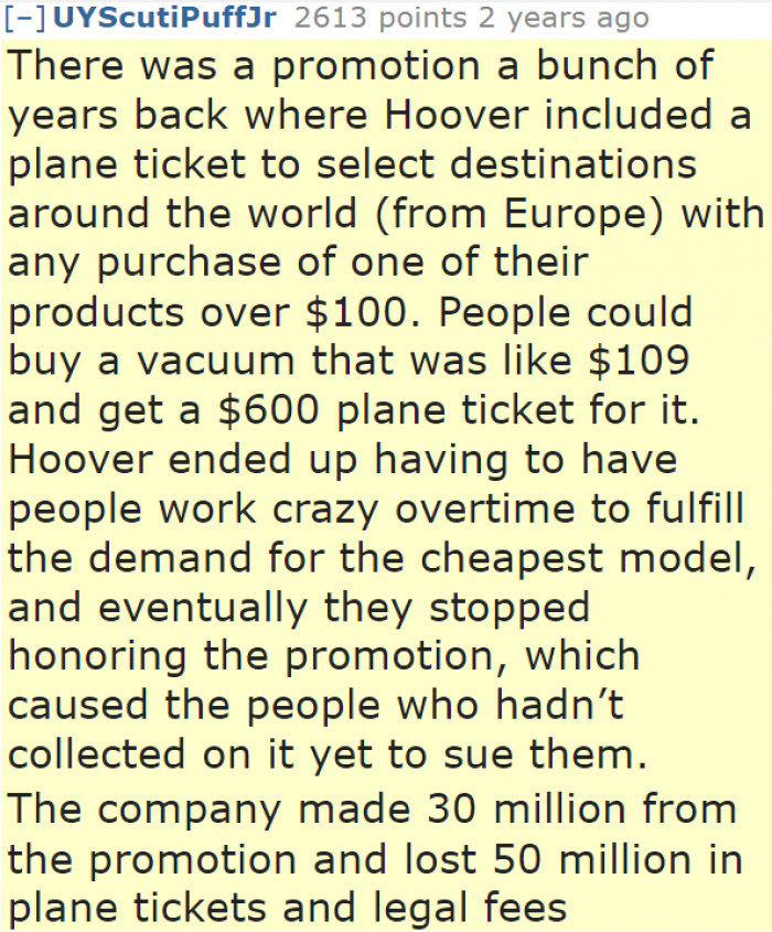 Bad marketing plan. They should have thought of all that before their promotion even started.