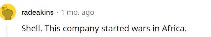 8. Shell - a dreaded name in countries rich in oil...