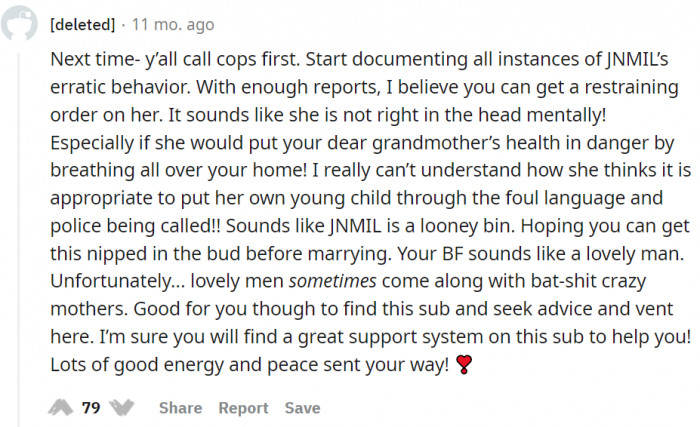 Document everything and call the cops.