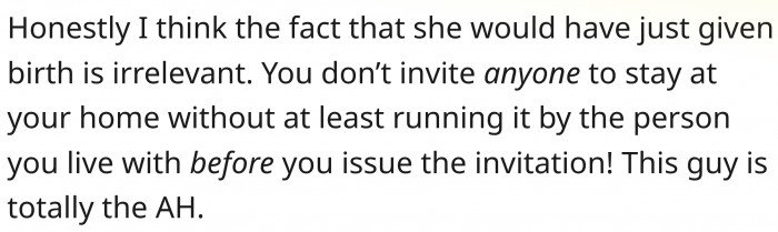 True! It's her home too!