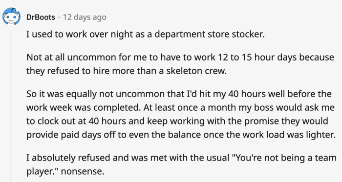 When they say 'we need a team player' or 'we're a family here,' better dig up some more information before jumping in