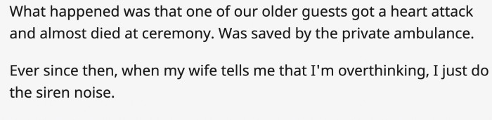 Now they know not to make fun of him when he overthinks