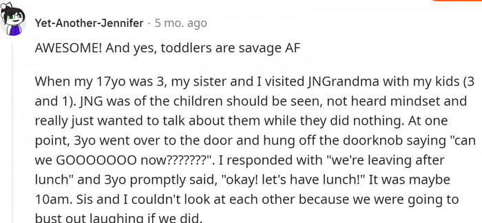 Let's have lunch and get out of here!