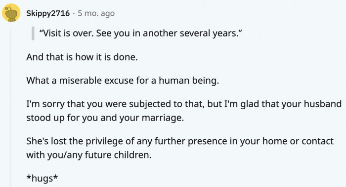 The MIL is ruining her image to her son the more she tries to get rid of OP