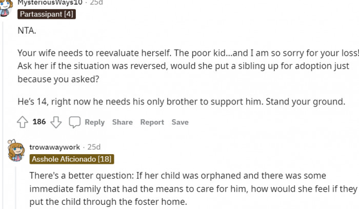 She needs to put herself in the boy's shoes...