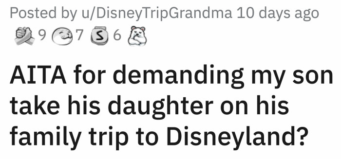 Julius told his mom that he and Katja were planning a trip to Disneyland in a few months.