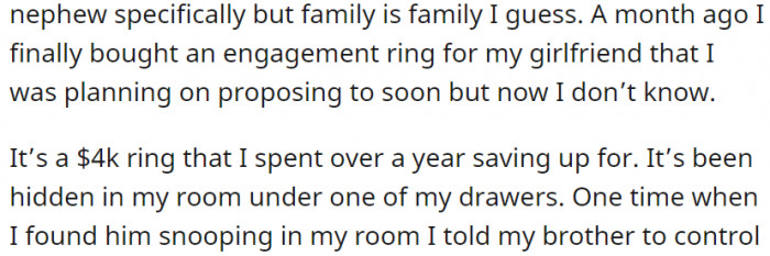 Family is family, I guess