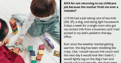 Man Refuses To Return To Childcare Job After Getting Fired Over Brushing Family Husky Who Sheds A Lot