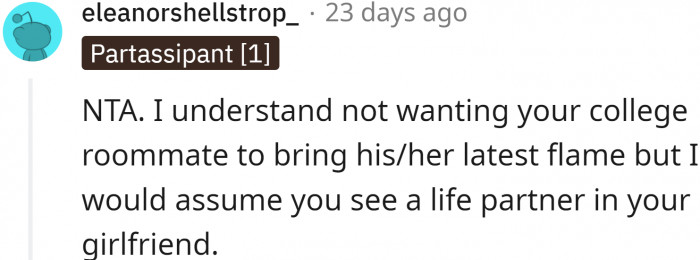 This is the whole point of 'no ring, no bring' and not to exclude a long-term girlfriend from an important family event.