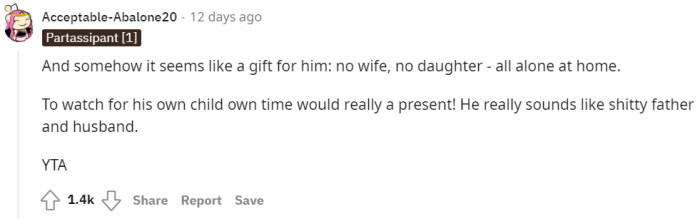 Other users think that the husband wants to take advantage of the 