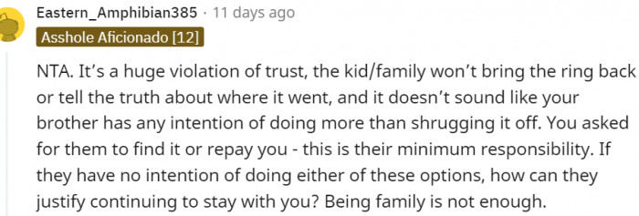 17. This is a huge violation of trust