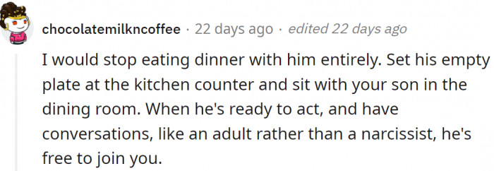 Either way, he must learn to behave.