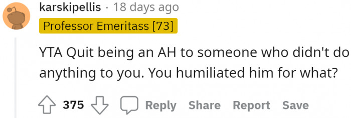 It was pointless in the first place. If she has issues to settle, only her mean sister needs to be involved.