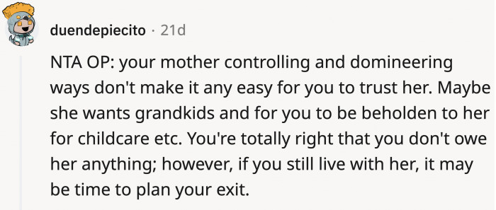 We didn't even consider the grandchild angle...