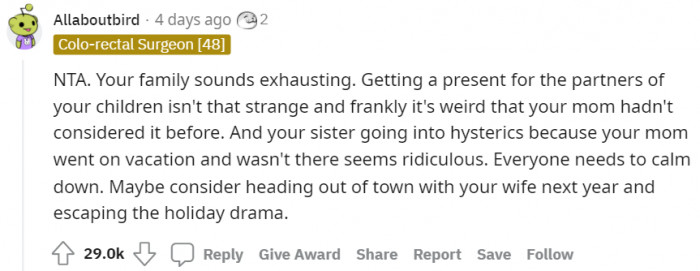 Alpha's lucky to escape family drama.