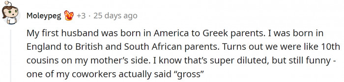 Even people born on different sides of the world can be related.