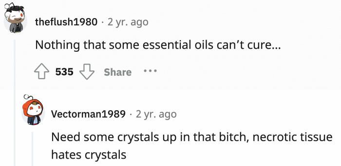 Pharmaceutical companies have been lying to you! Essential oils and crystals are all you need! Seriously though, consult a doctor and don't take advice from the internet.