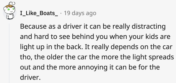 Here’s the real reason why they said it might not work out if you turn on the backseat light.