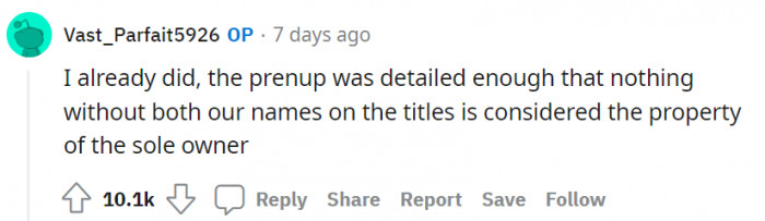 It seems she already did.