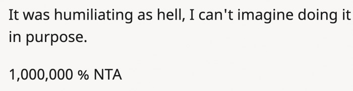 and for them, it is already horrifying not being able to control it