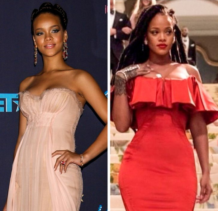13. Rihanna has struggled with her fluctuating weight where it was really unstable. It’s a good thing that her confidence is very much in control, look how she took the reins with her empire.