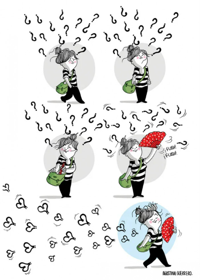 16. Clear the doubts and turn every question mark into love!