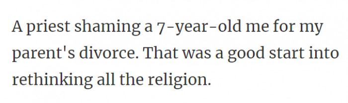 3. As if it's the child's fault that adults can't work out their relationships healthily.