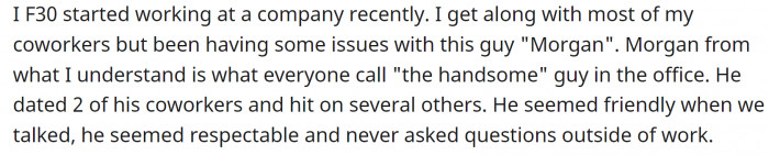 She recently started working at a new company.