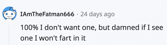 And it started a lengthy conversation about farts.