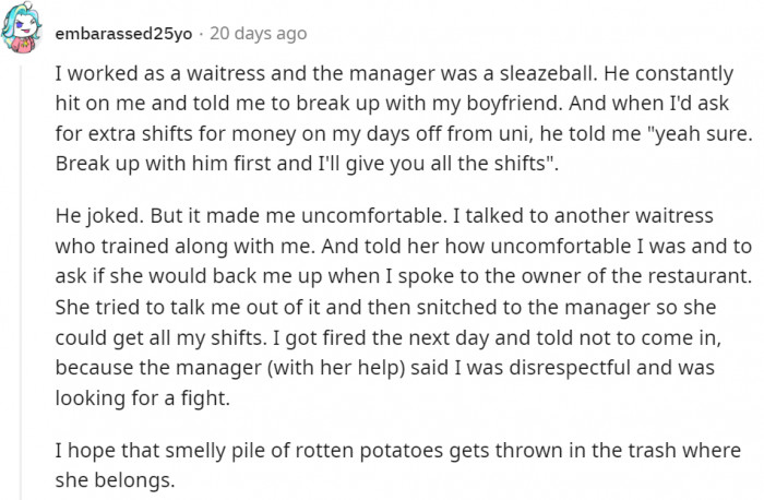 14. I'm sorry you had to go through this...