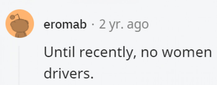 28. Thankfully, Saudi Arabia is changing for the better.