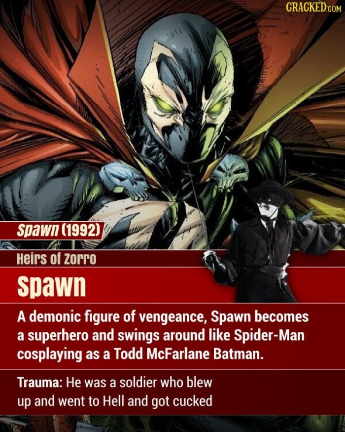 8. Spawn - A superhero with a demonic figure of vengeance