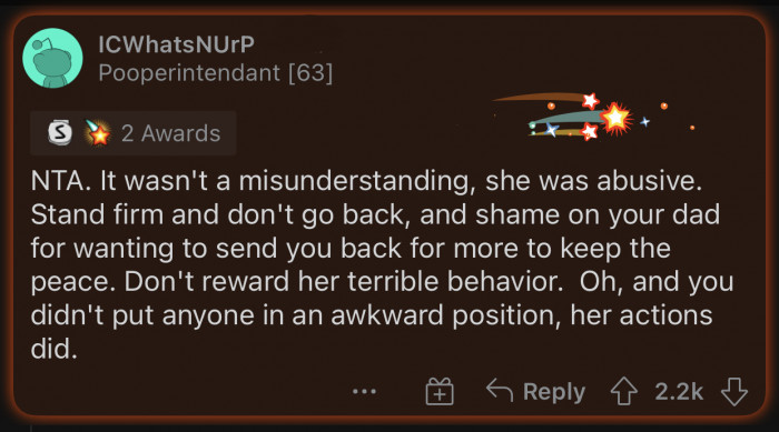 OP should not reward the mom's terrible behavior.