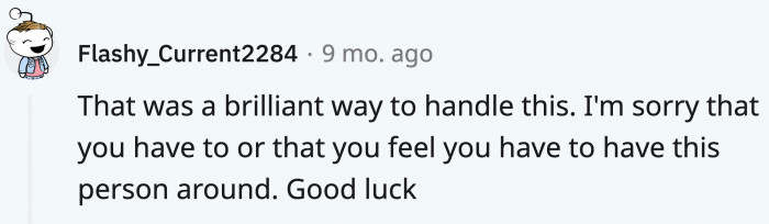 OP handled it with so much grace. Really top-notch work!