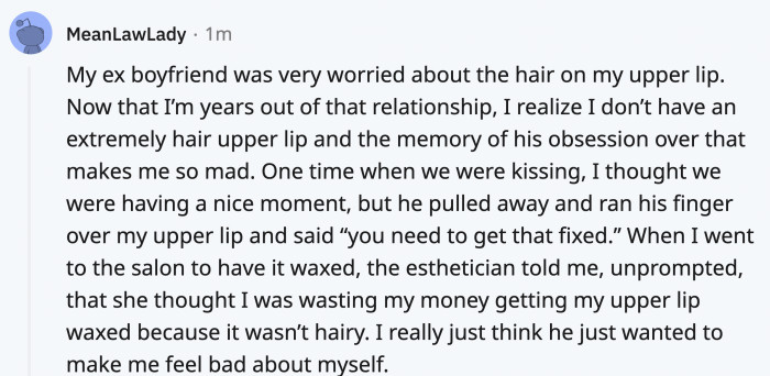 He was trying to dim your shine, lady